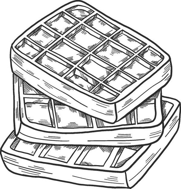 Waffeln druckbare einfach