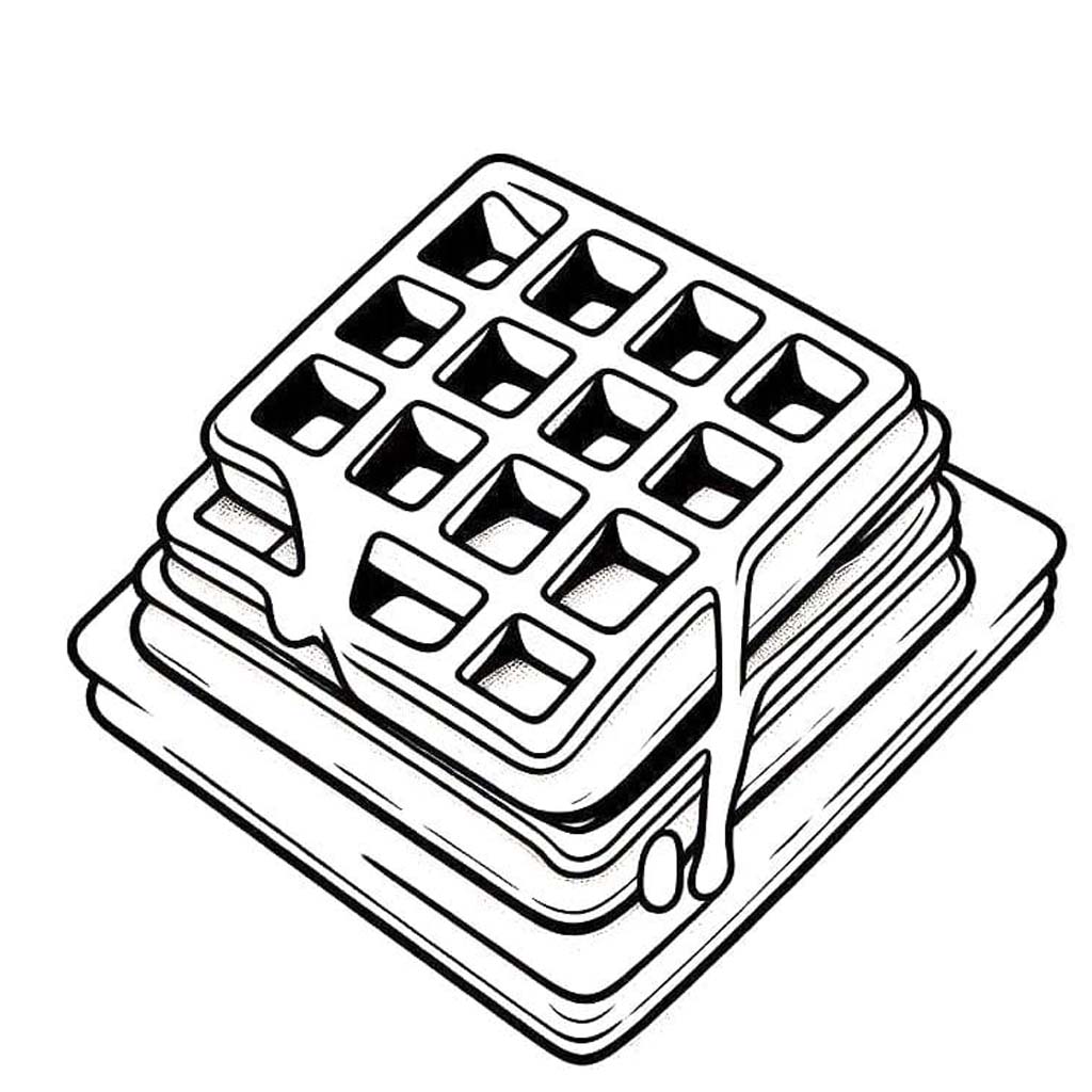 Waffeln kostenlos druckbare schlicht