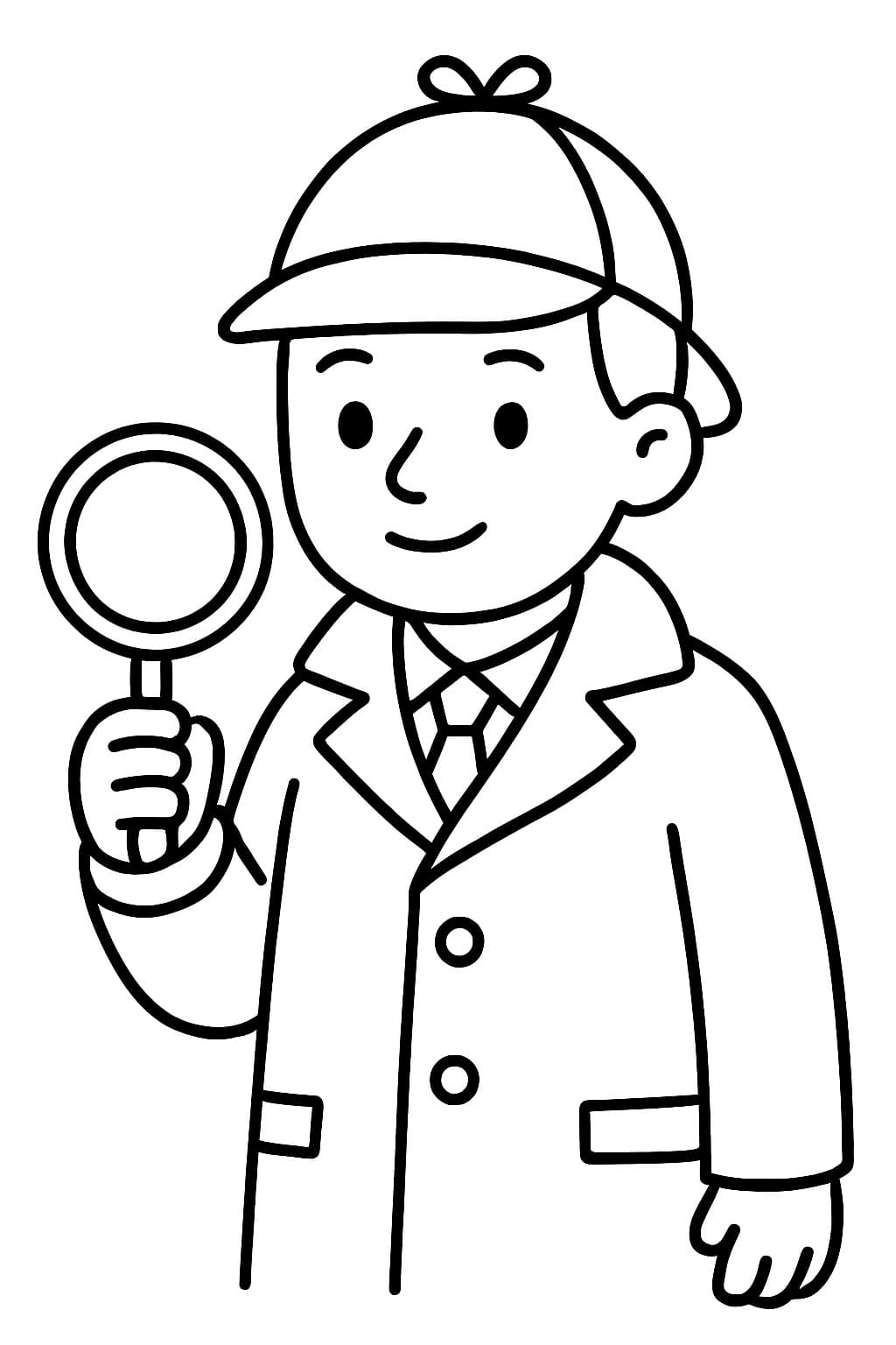 Detektiv coloring pages