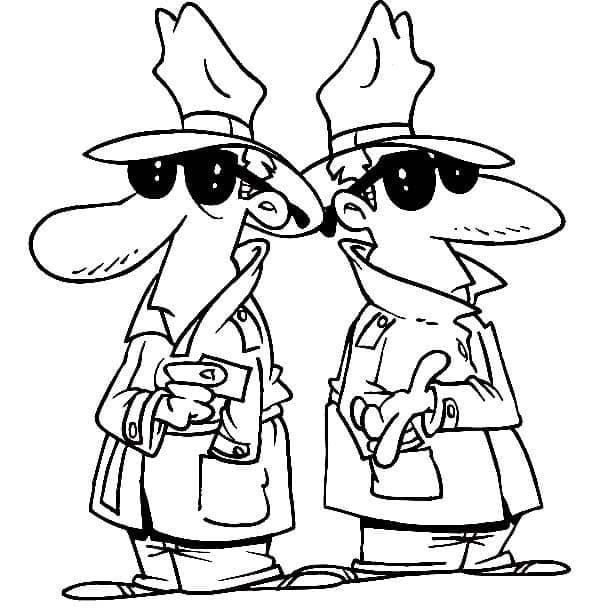 Zeichne Detektiv kostenlos druckbare schlicht