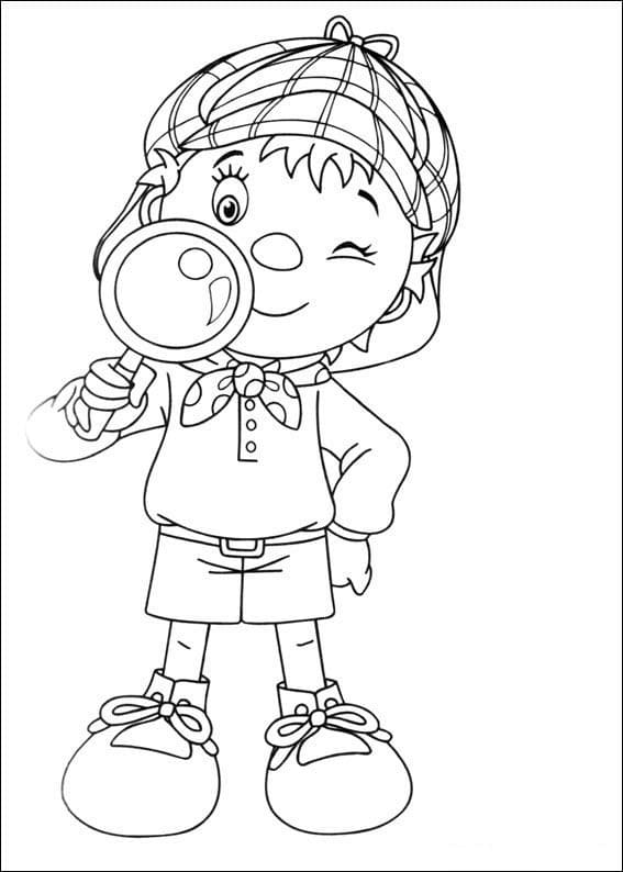 Zeichne Detektiv zum Ausdrucken