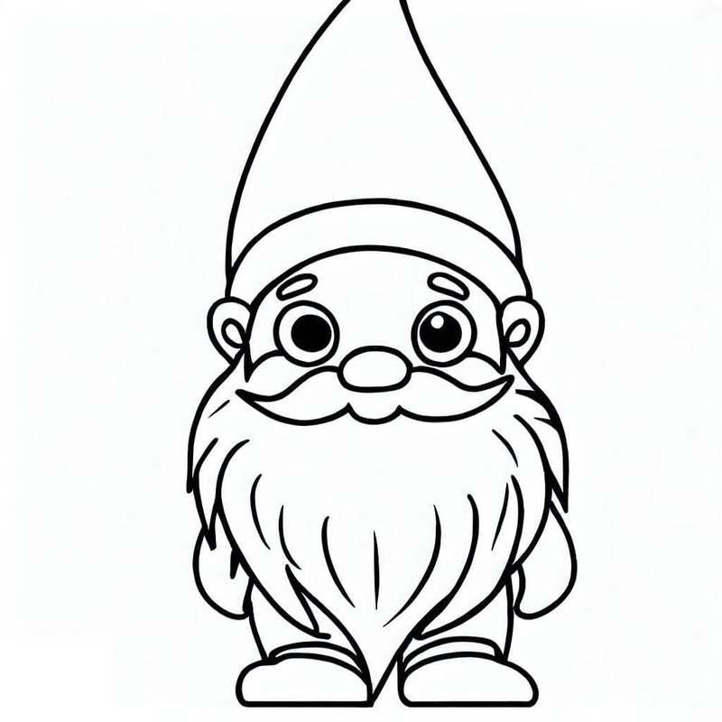 Zeichne Gnome für Kinder