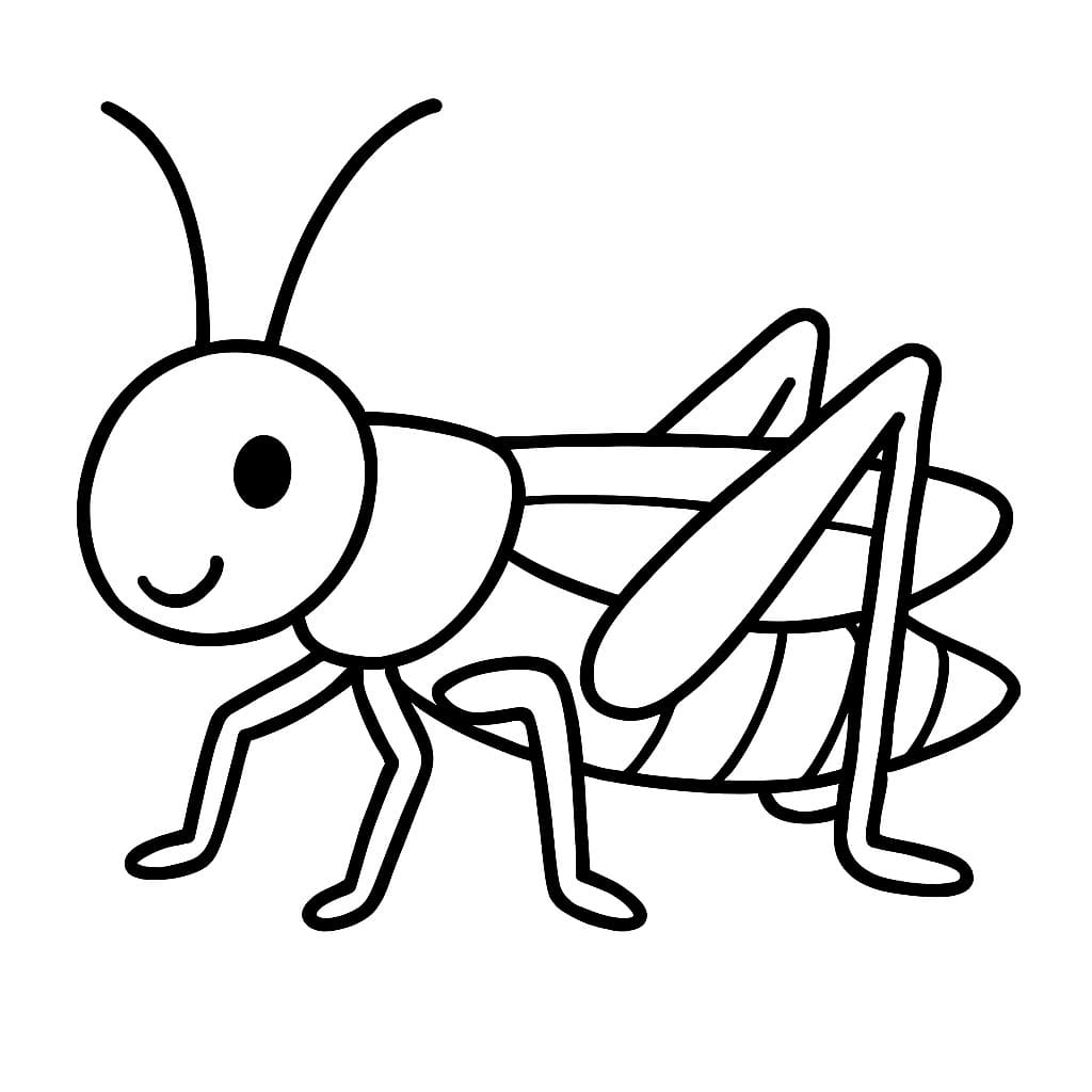 Zeichne Grashüpfer kostenlos