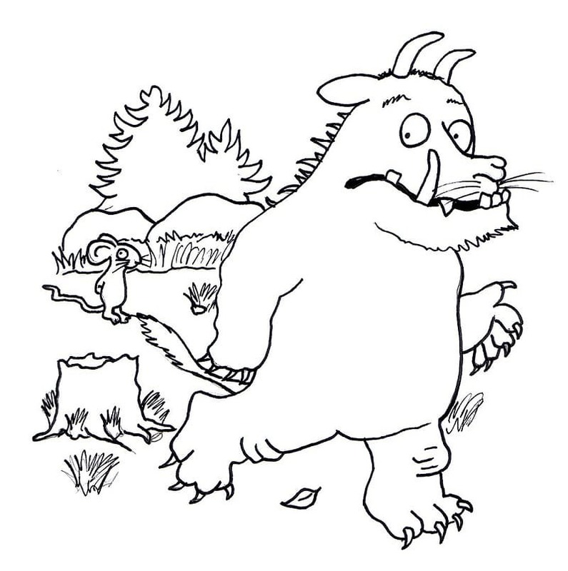 Zeichne Grüffelo für Kinder