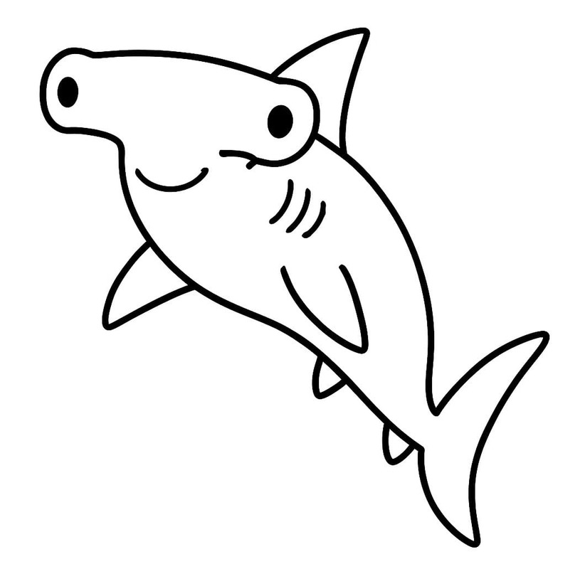 Coloriage Hammerhai