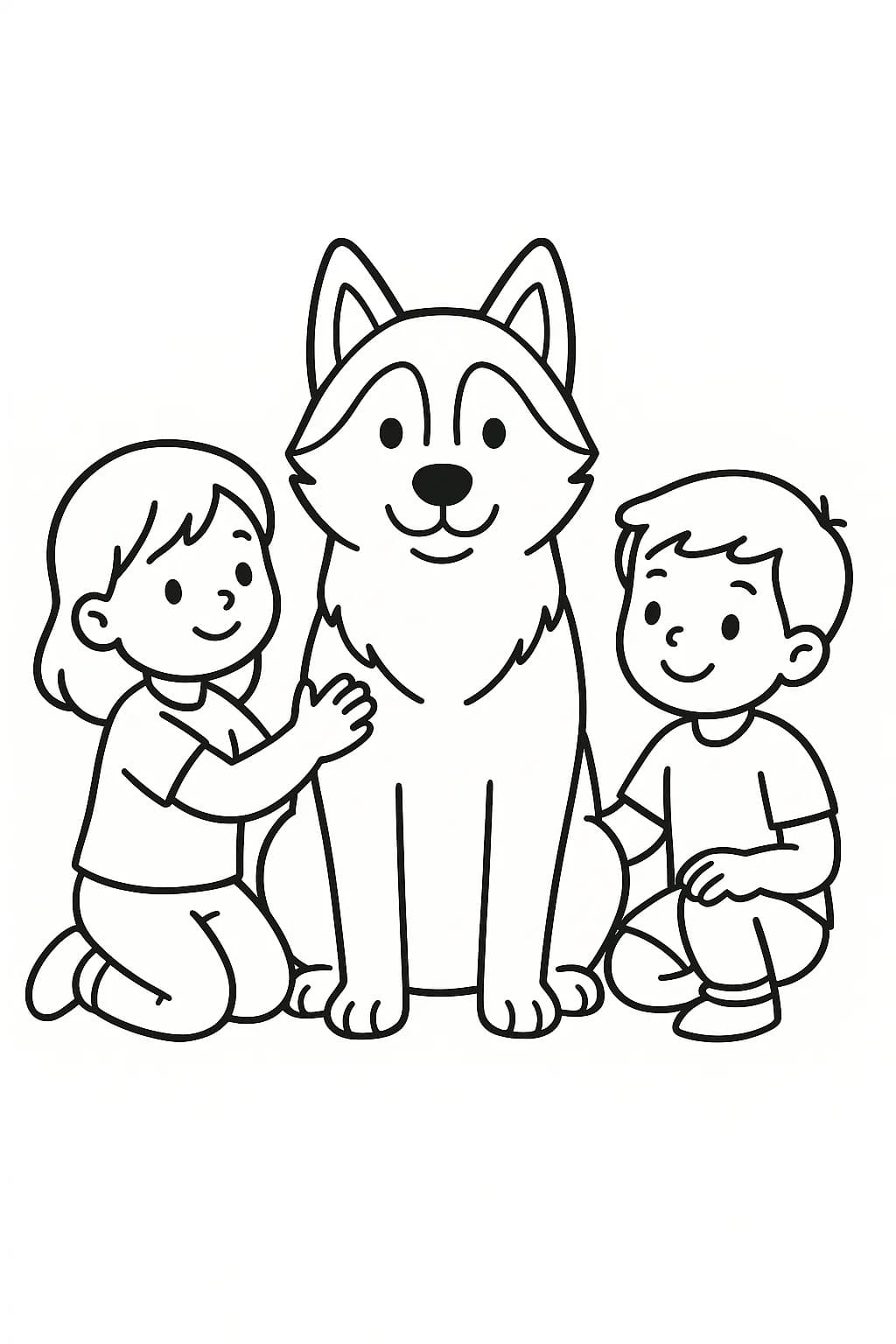 Zeichne Husky einfach