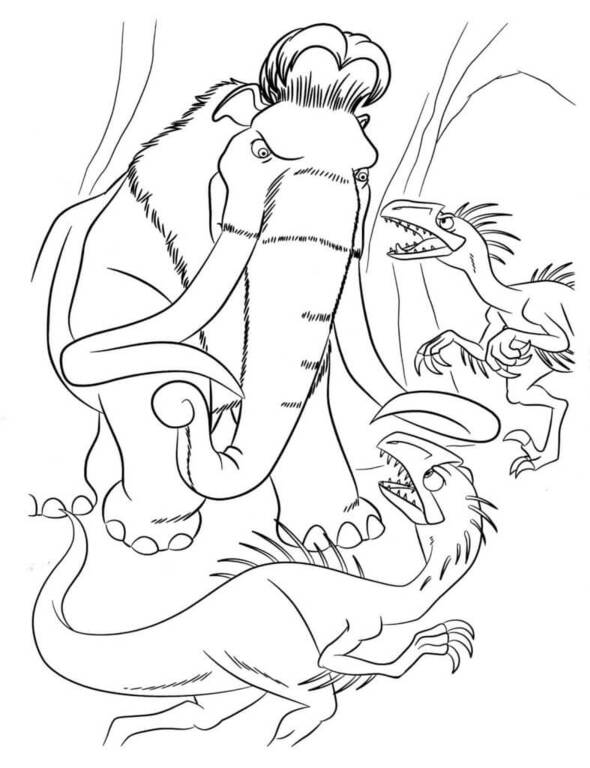 Zeichne Ice Age kostenlos einfach