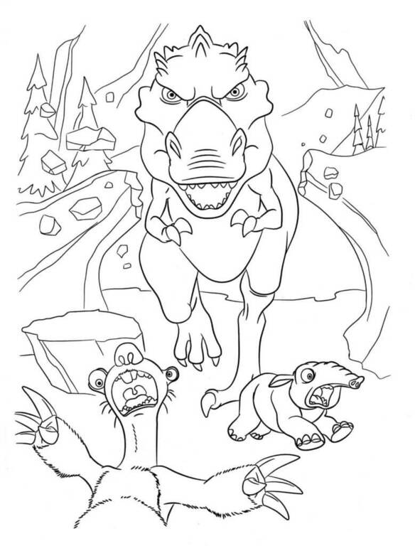 Zeichne Ice Age schlicht