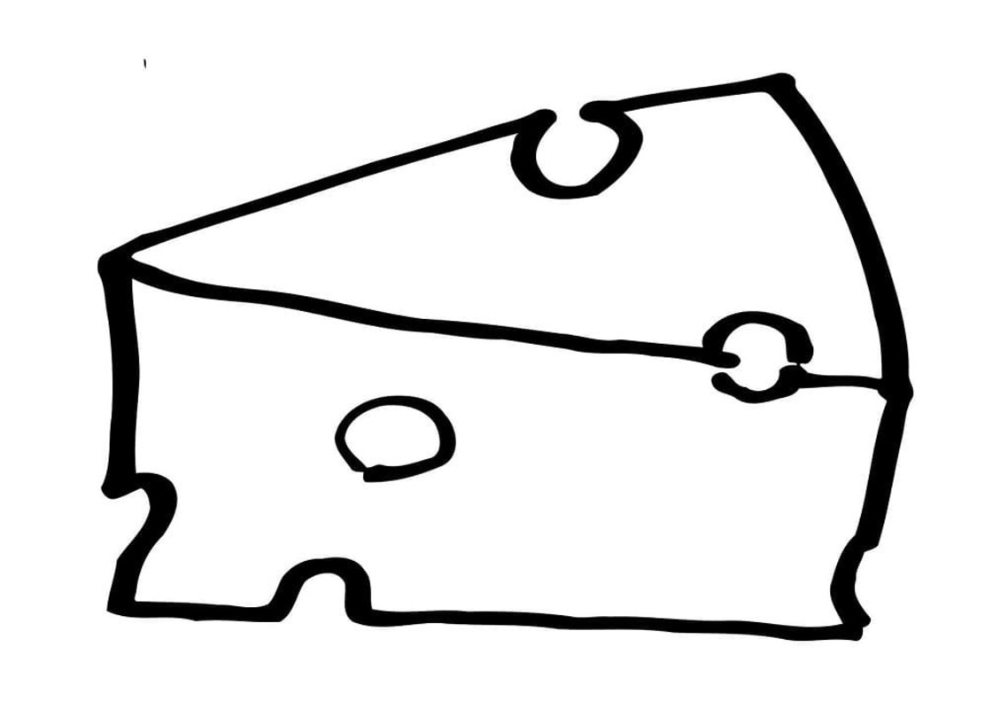 Zeichne Käse basisch