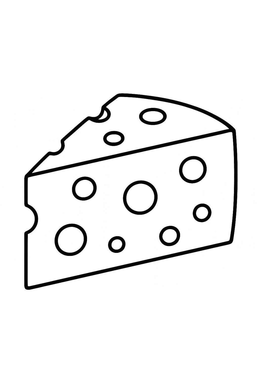 Zeichne Käse druckbare