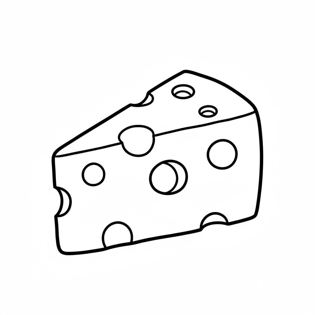 Zeichne Käse kostenlos druckbare