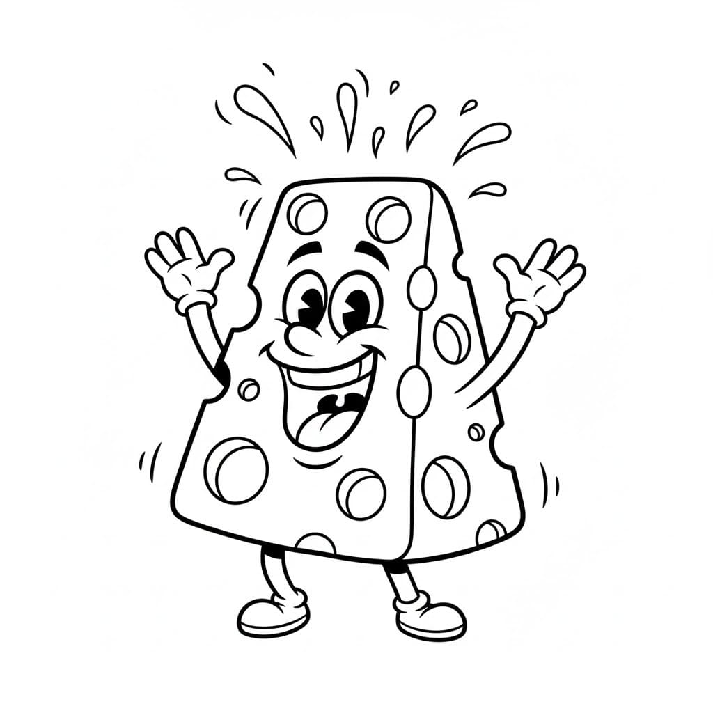 Zeichne Käse kostenlos druckbare einfach