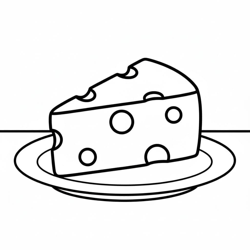 Zeichne Käse kostenlos einfach