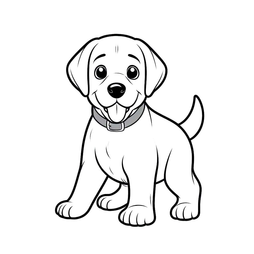 Zeichne Labrador druckbare basisch