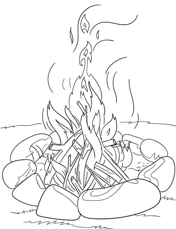 Lagerfeuer coloring pages