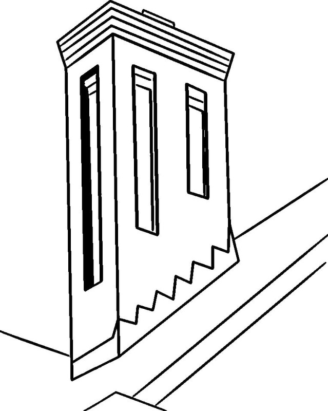 Zeichne Schornstein einfach