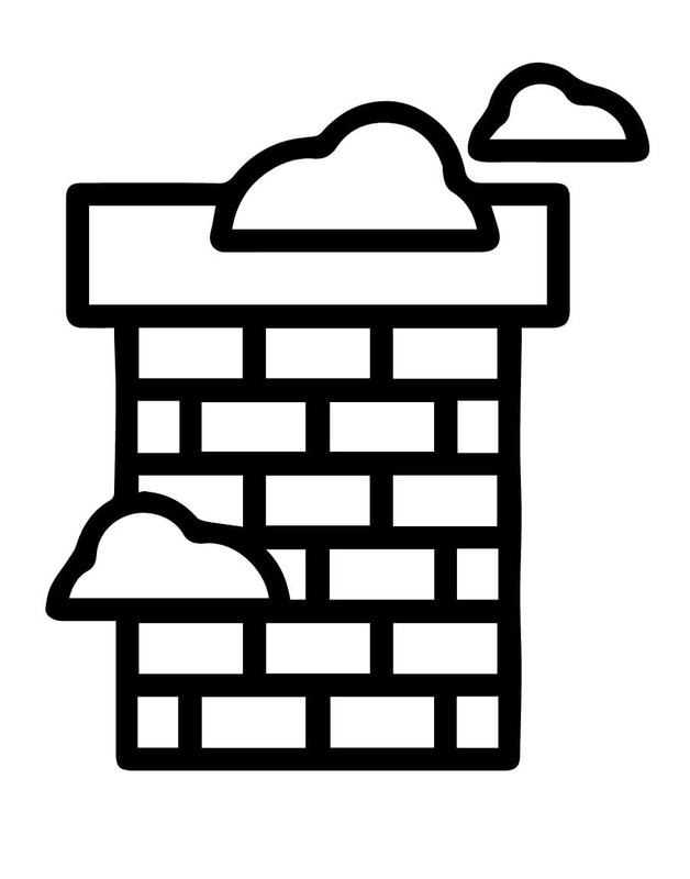 Zeichne Schornstein kostenlos druckbare schlicht
