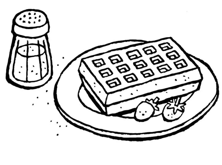 Zeichne Waffeln einfach