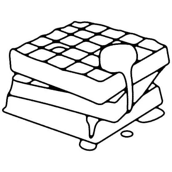 Zeichne Waffeln kostenlos für Kinder