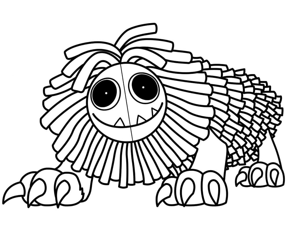 Zeichne Yarnaby kostenlos einfach