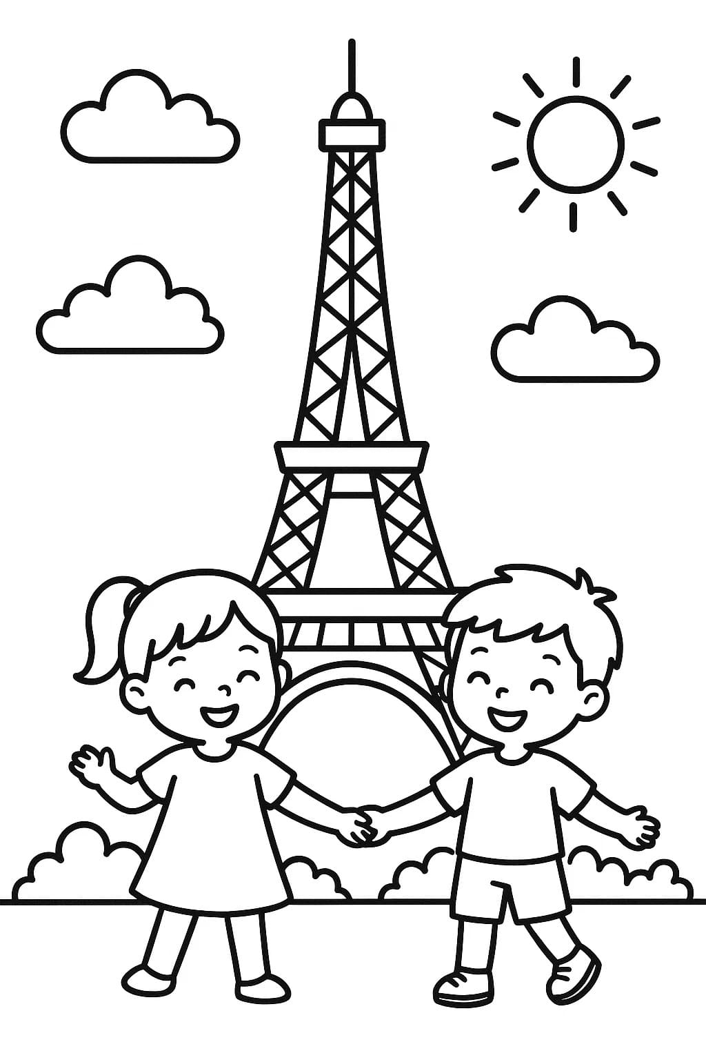 Zeichnung Frankreich druckbare