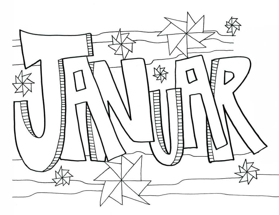 Zeichnung Januar kostenlos einfach