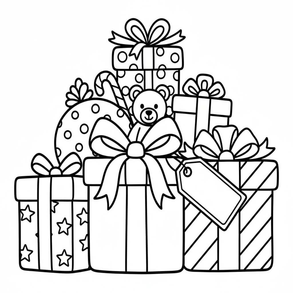 Zeichnung Weihnachtsgeschenke
