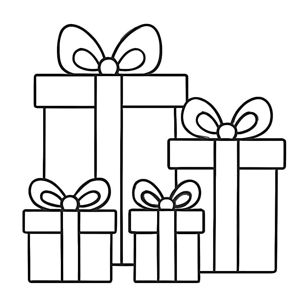 Zeichnung Weihnachtsgeschenke druckbare