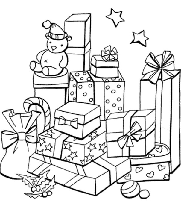 Zeichnung Weihnachtsgeschenke druckbare basisch