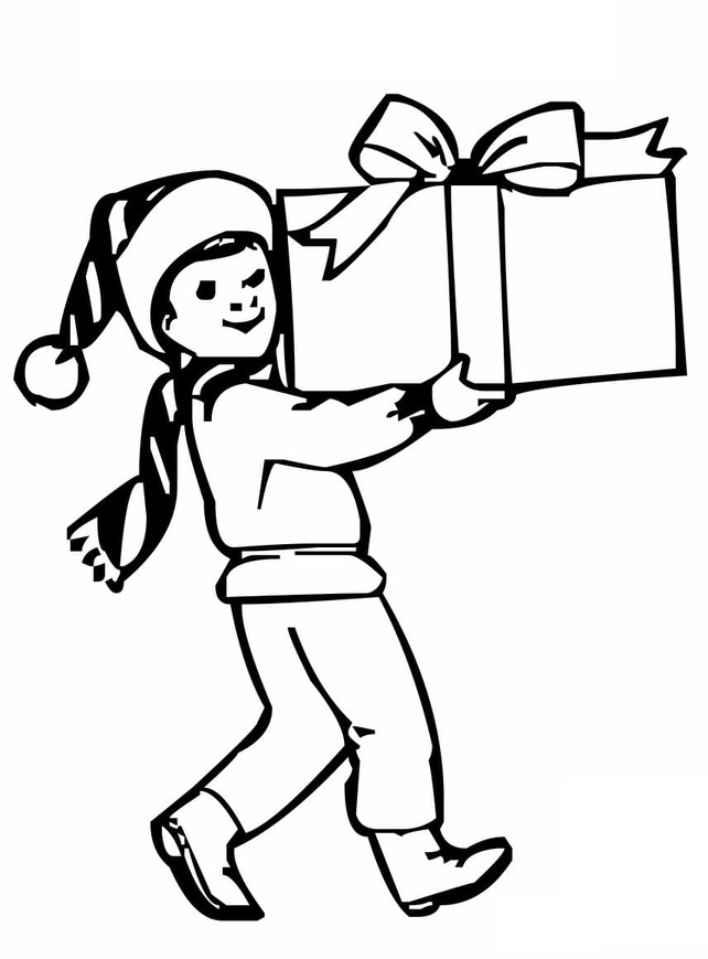 Zeichnung Weihnachtsgeschenke einfach