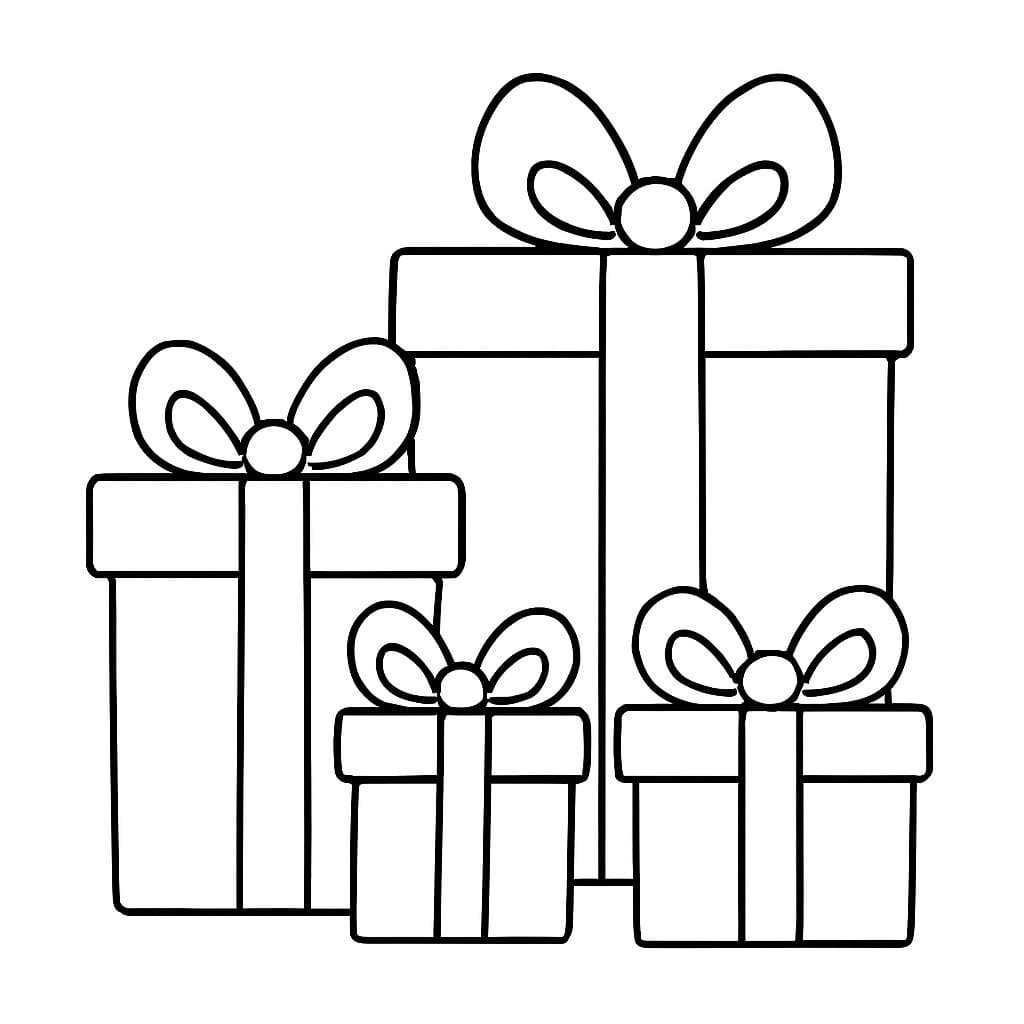 Zeichnung Weihnachtsgeschenke kostenlos