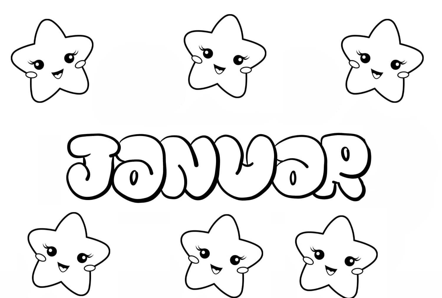 Januar coloring pages