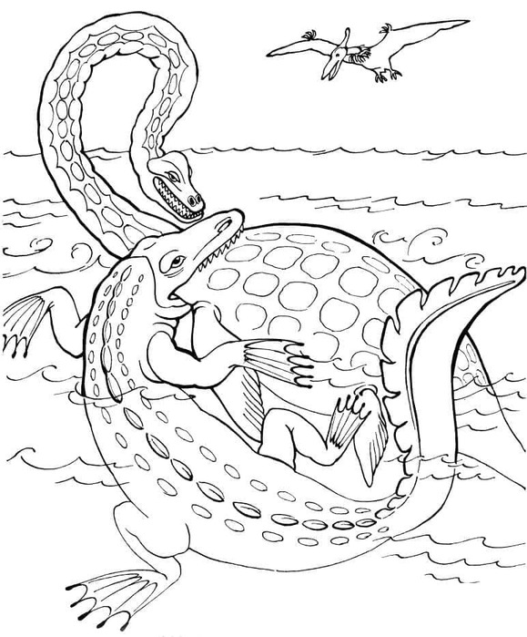 Mosasaurus druckbare basisch