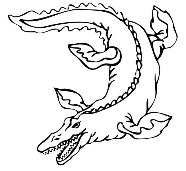 Mosasaurus kostenlos für Kinder