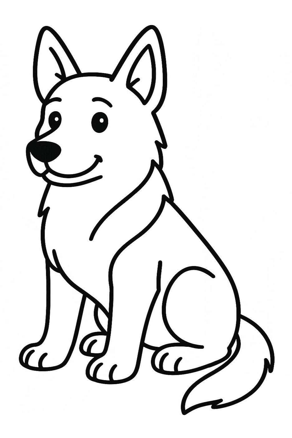 Deutscher Schäferhund kostenlos schlicht