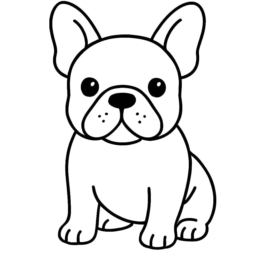 Druckbare Französische Bulldogge