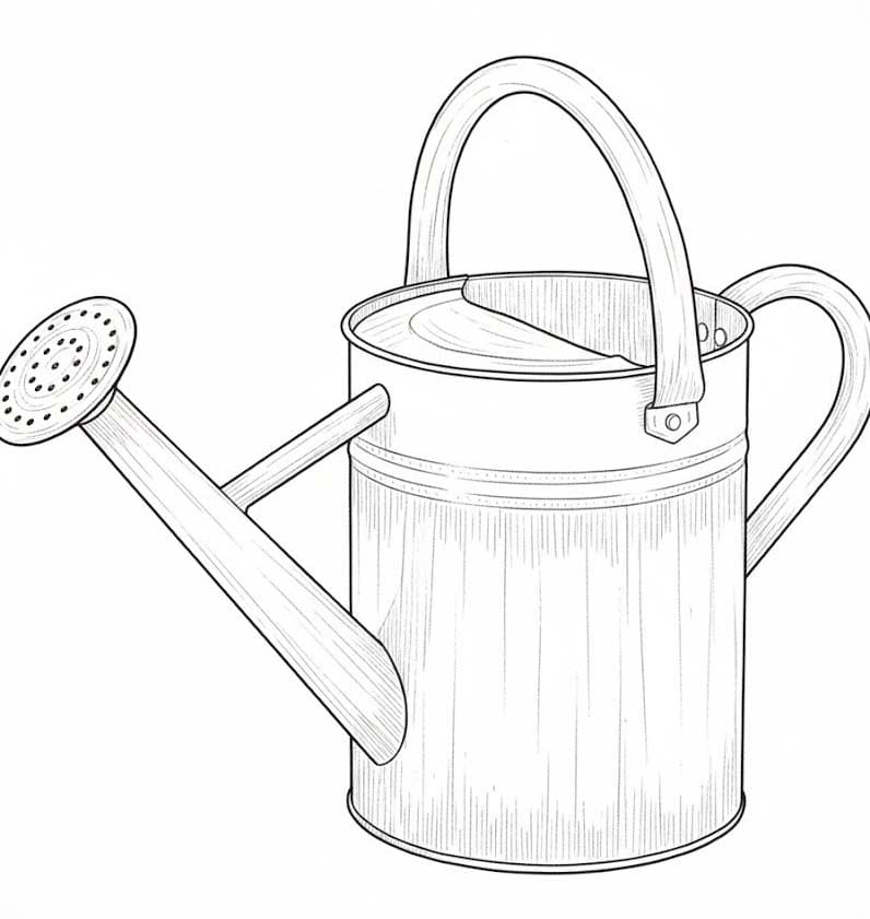 Druckbare Gießkanne