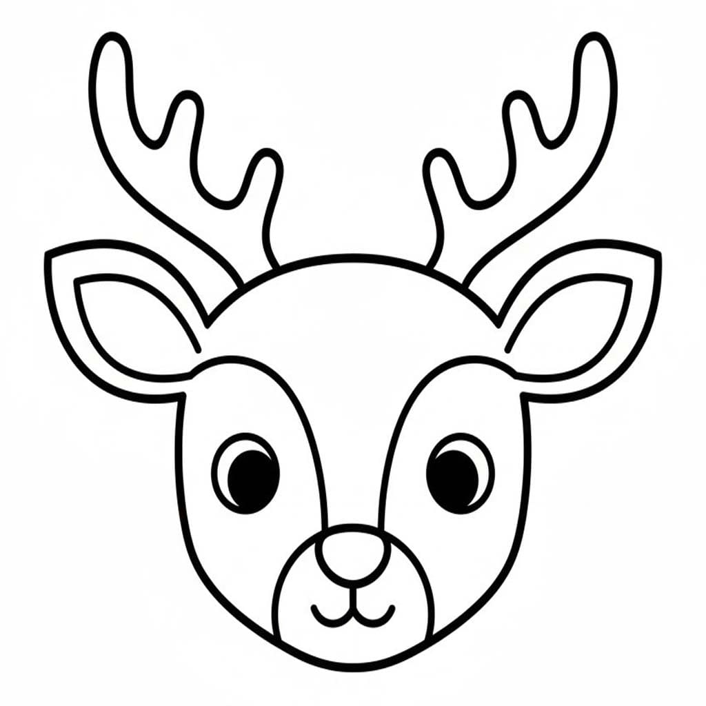 Druckbare Hirschkopf