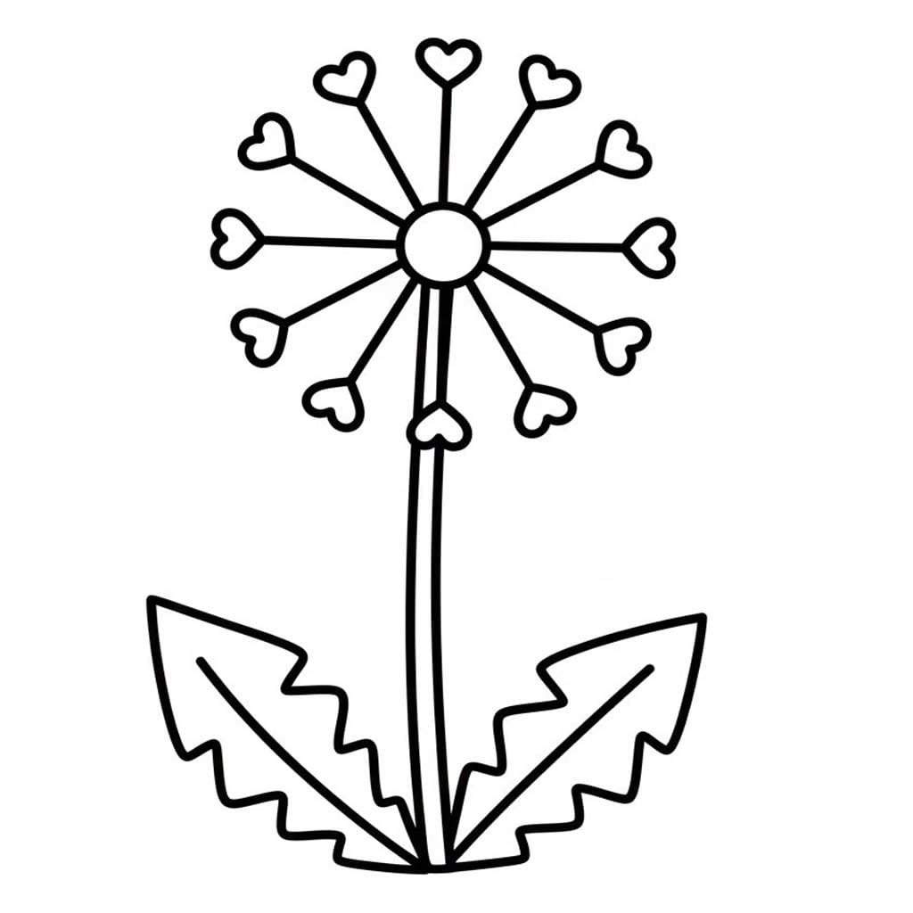 Druckbare Pusteblume