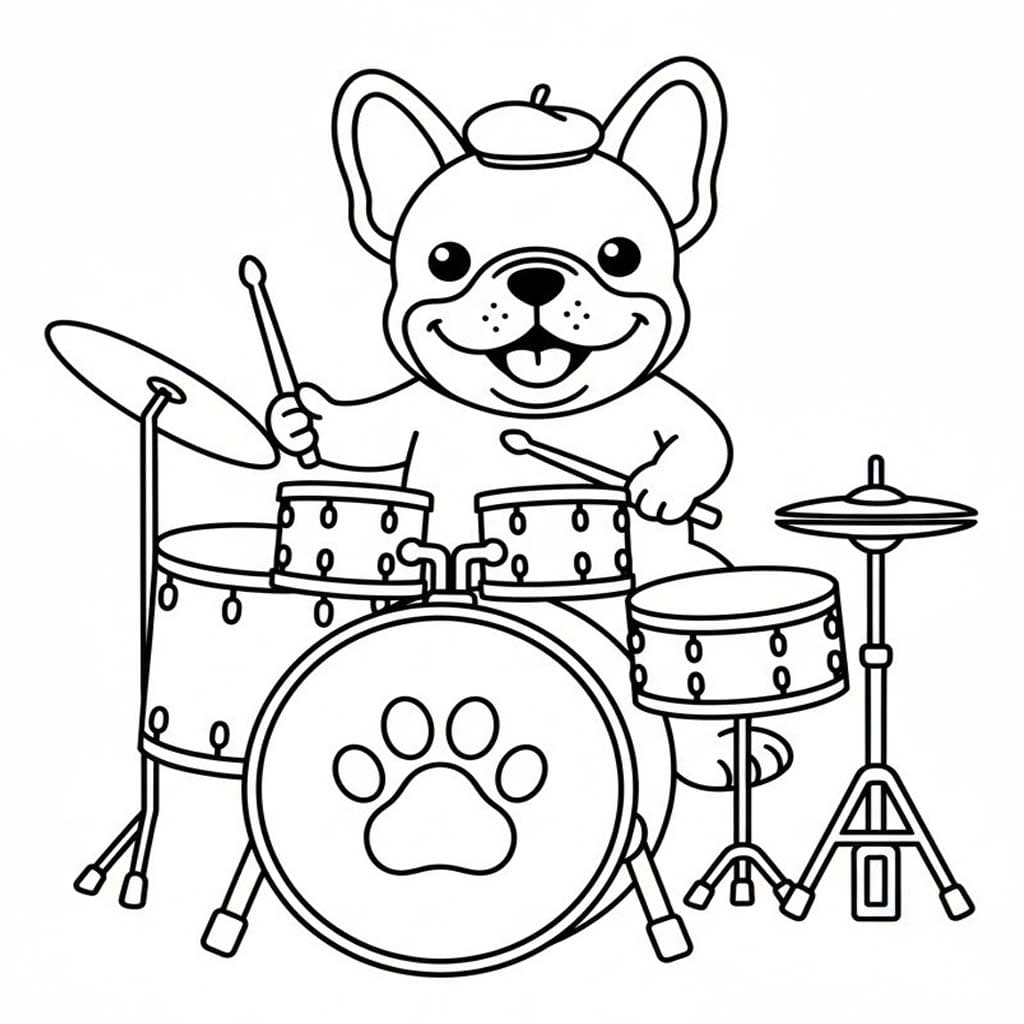 Französische Bulldogge kostenlos druckbare für Kinder