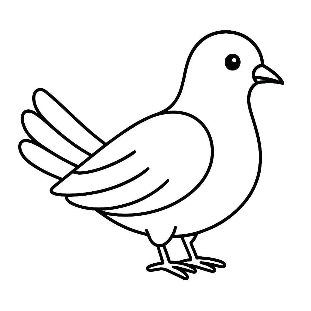 Friedenstaube kostenlos für Kinder