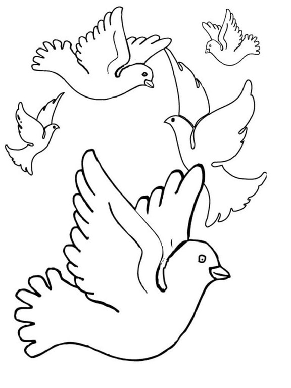 Friedenstaube kostenlos schlicht