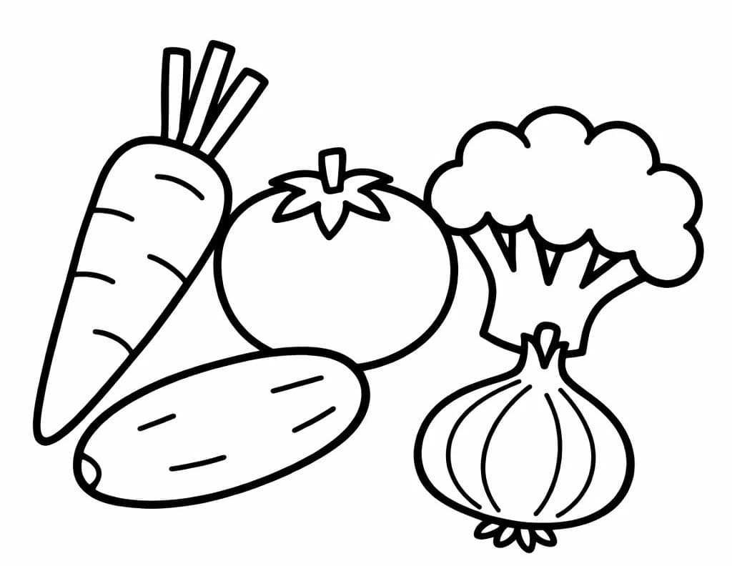 Gemüse druckbare basisch