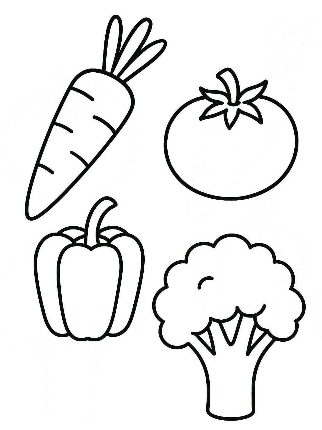Gemüse druckbare für Kinder