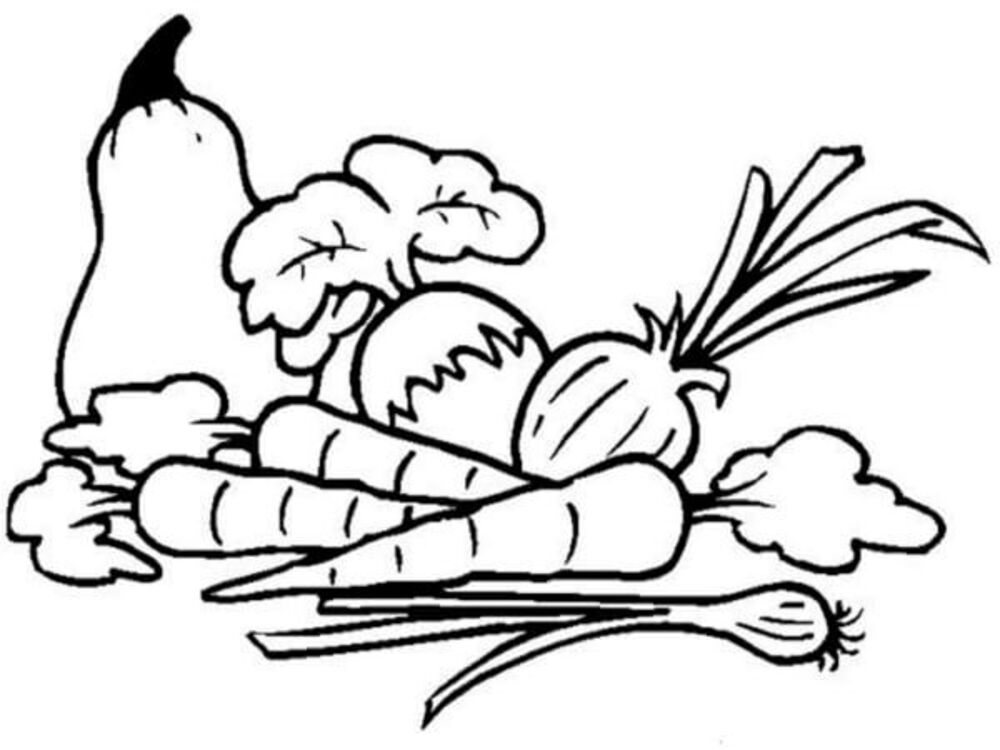 Gemüse kostenlos druckbare einfach