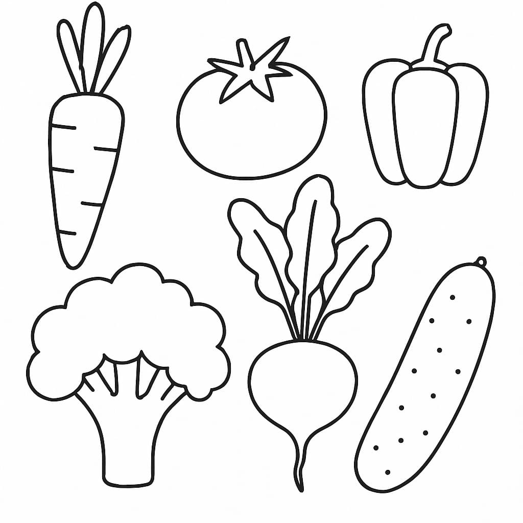 Gemüse kostenlos druckbare für Kinder
