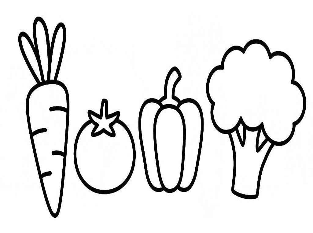 Gemüse zum Ausdrucken für Kinder