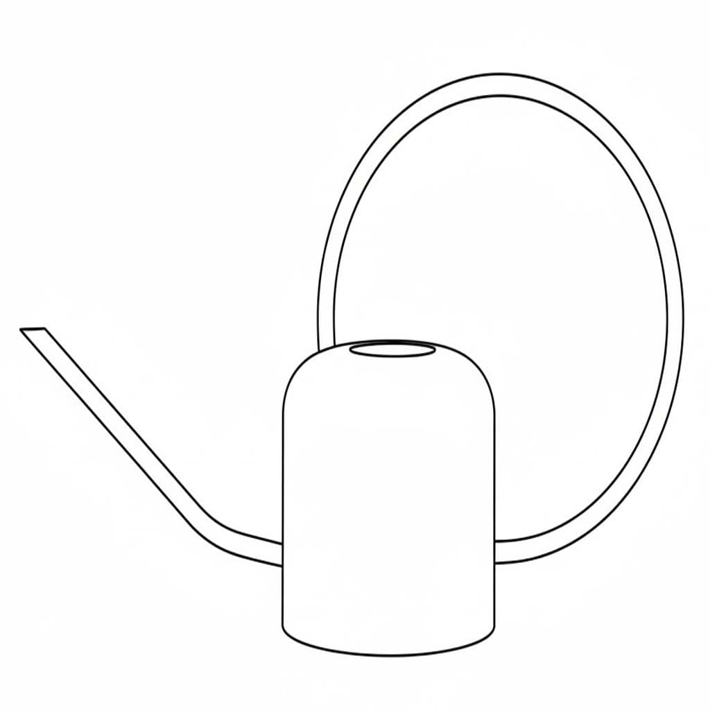 Gießkanne druckbare