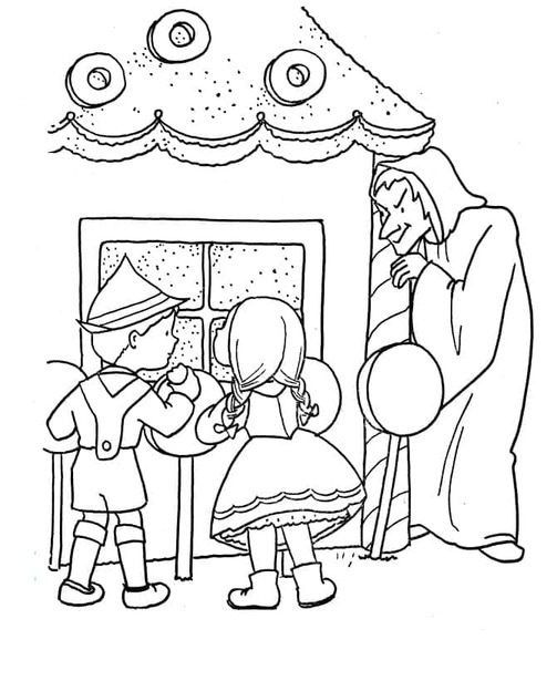 Hänsel und Gretel druckbare einfach