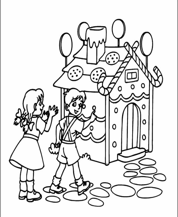 Hänsel und Gretel druckbare für Kinder